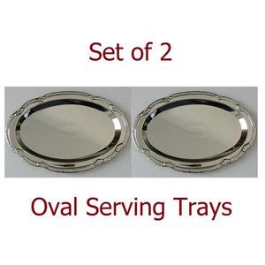 Sterlingcraft Oval Serving Trays - Set of 2 - Make a great house gift